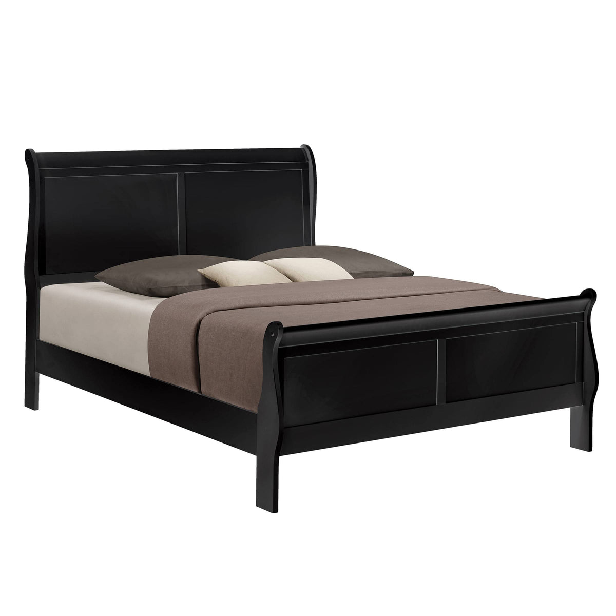 Twin Sleigh Bed Cappuccino O796