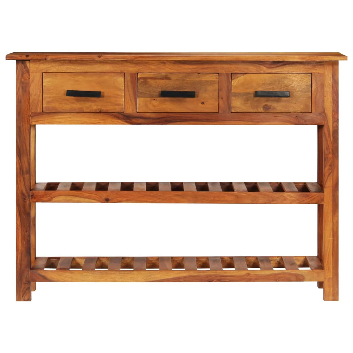 Solid Acacia Wood Sideboard with 3 Drawers R315