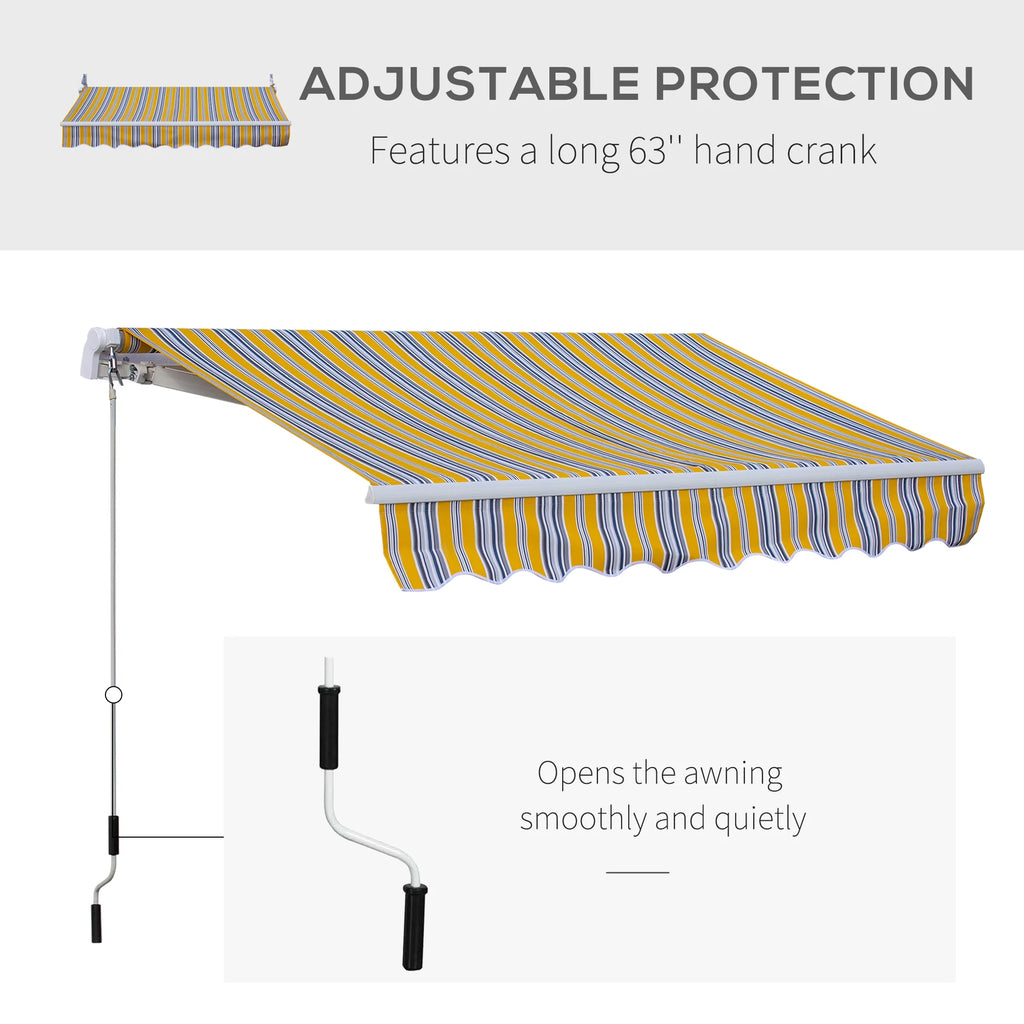 Retractable Patio Awning Sun Shade J65280