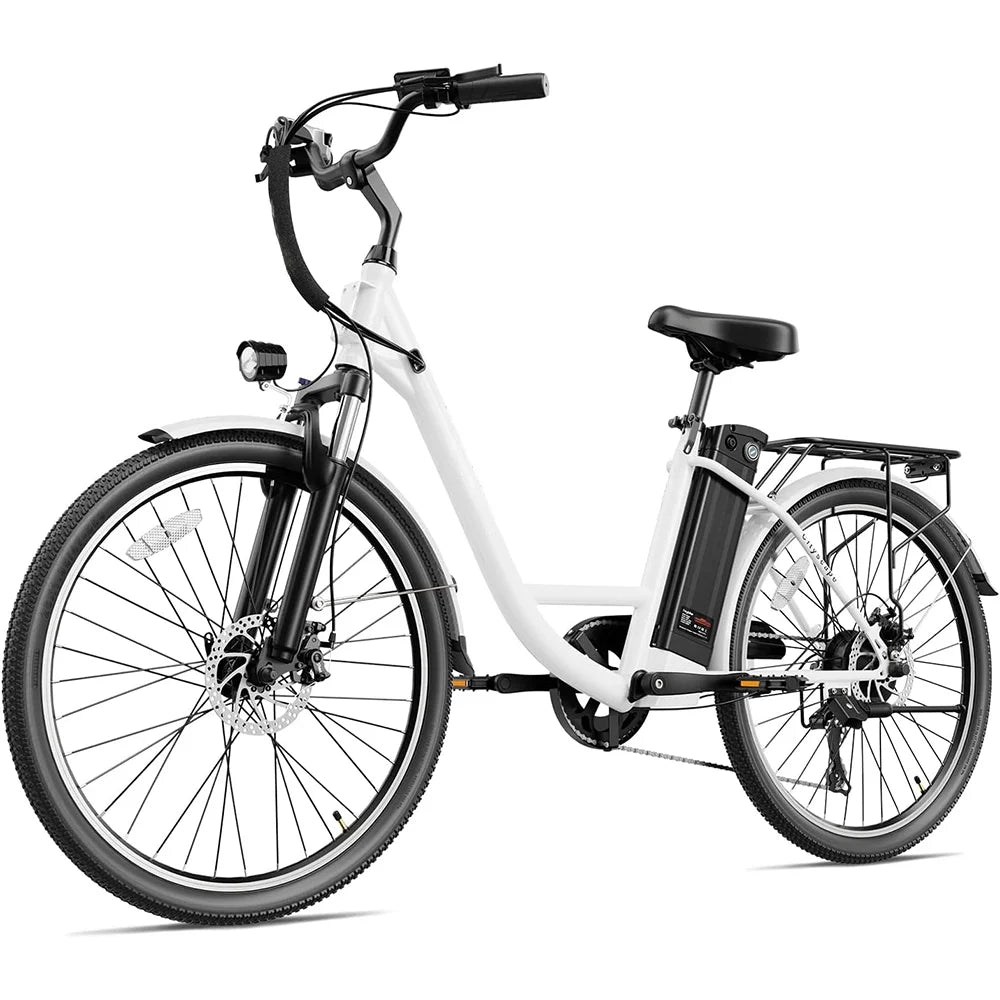Electric Bike 350W 36V 10Ah Removable Battery 26 7 Speed Pink K13260