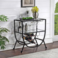 Gold Rounded Bar Cart Z70436
