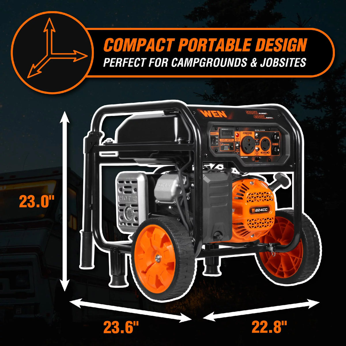 5600-Watt Portable Generator with CO Shutdown Sensor W921