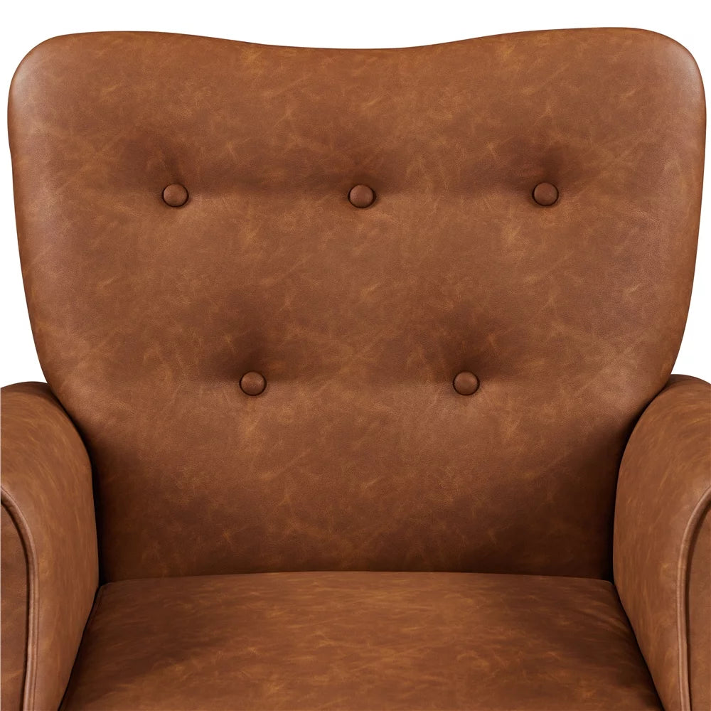 Set of 2 Faux Leather Accent Chair L3538