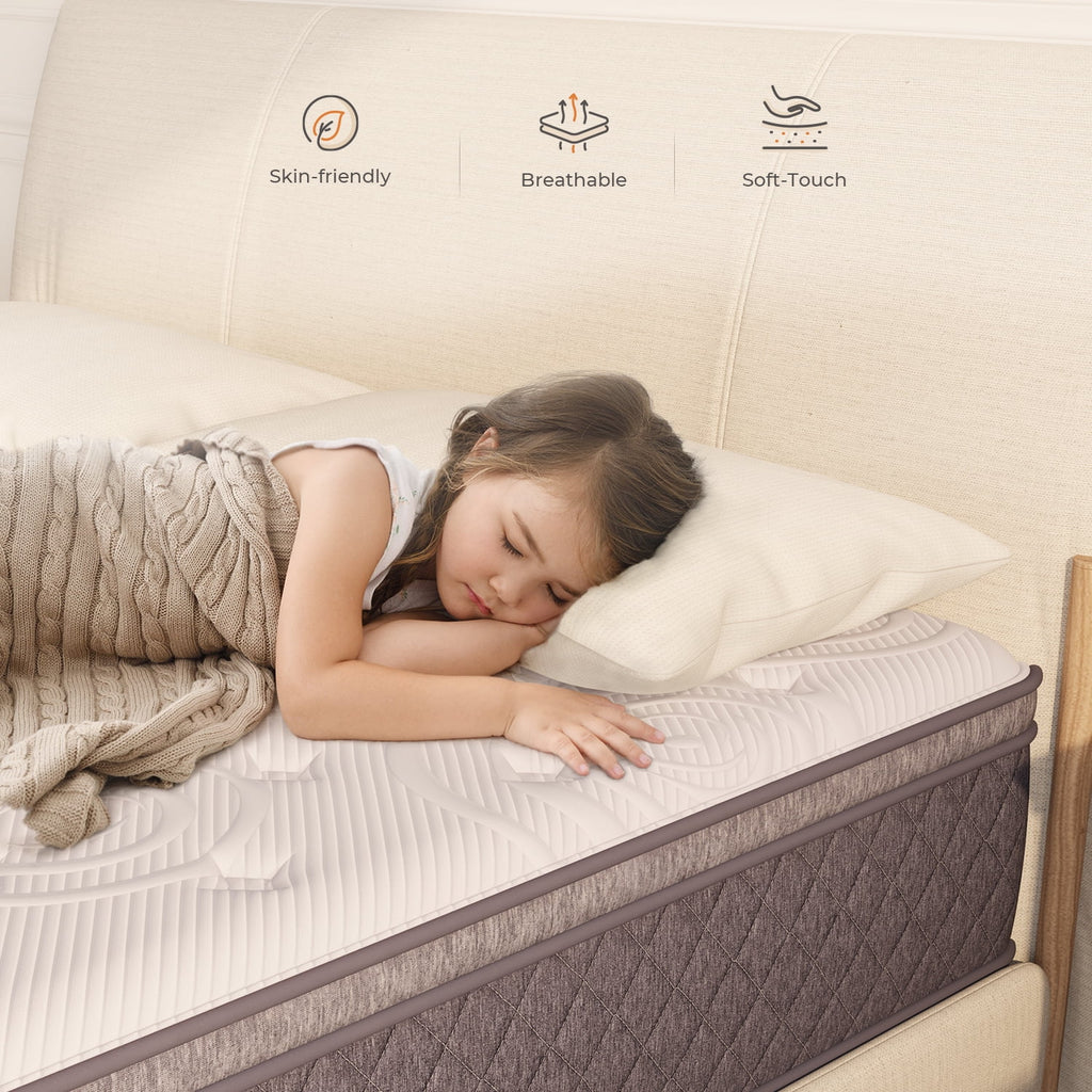 10 Memory Foam Pocketed Spring Hybrid Mattress Queen Size S2286