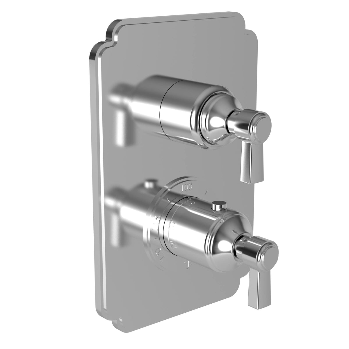 French Gold Thermostatic Trim Plate with Handle N9312