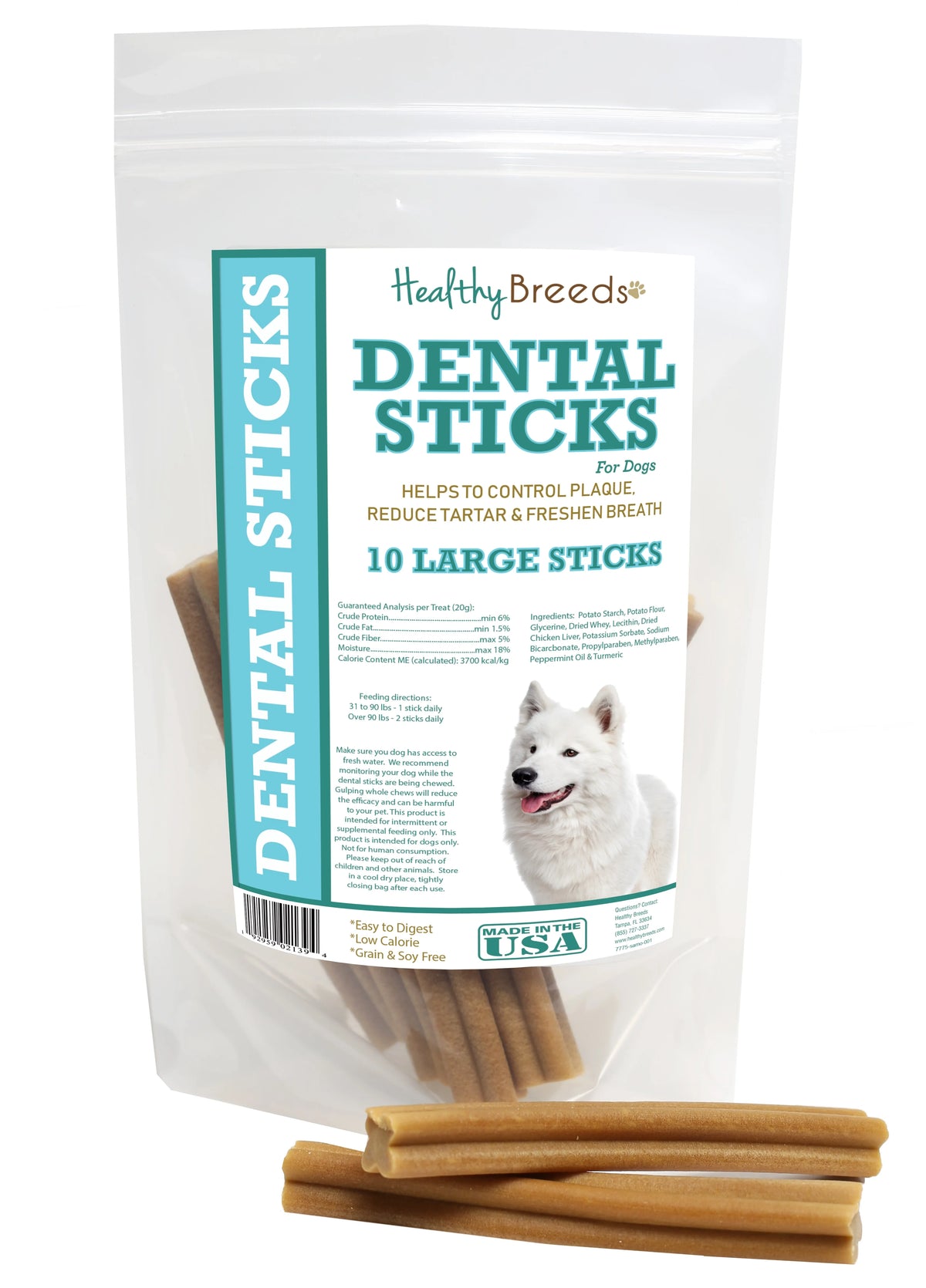 Samoyed Dental Sticks Large 10 Count C334348