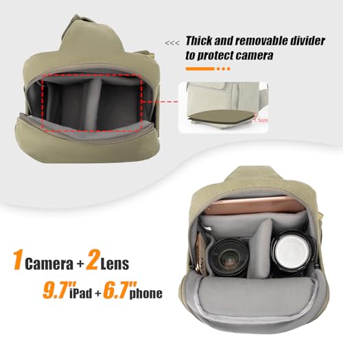 Lightweight Camera Bag with Tripod Holder and Rain Cover N77840