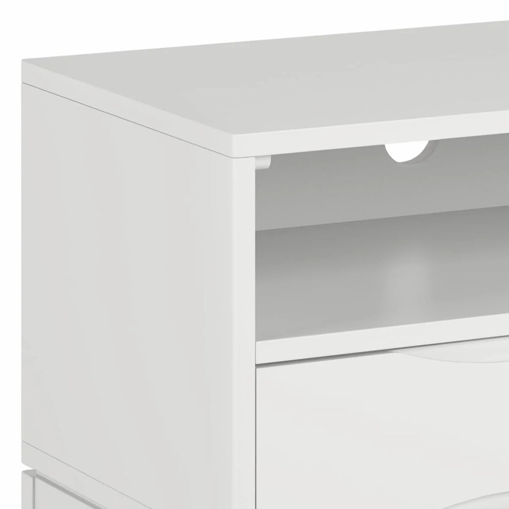 White 60 inch Wide Solid Hardwood TV Media Stand G2466
