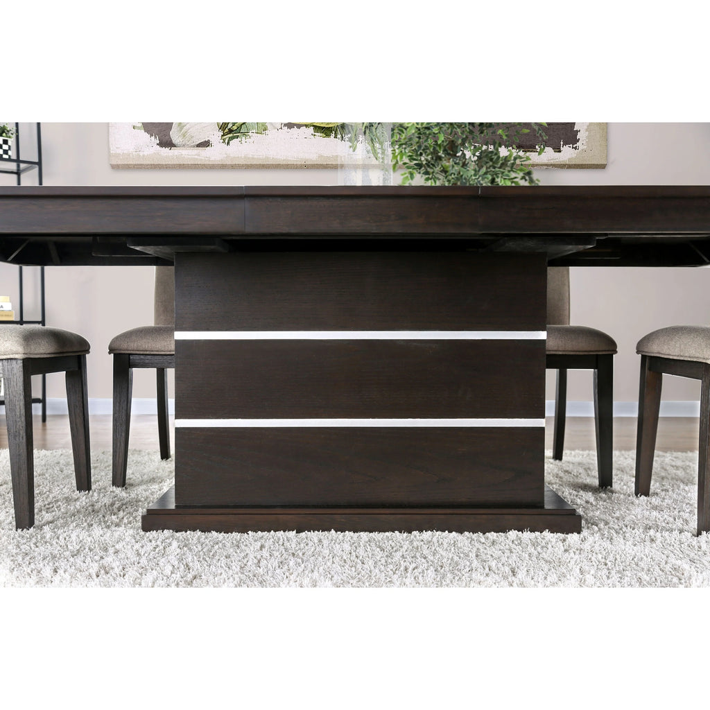 Espresso Wood Expandable Dining Table I655