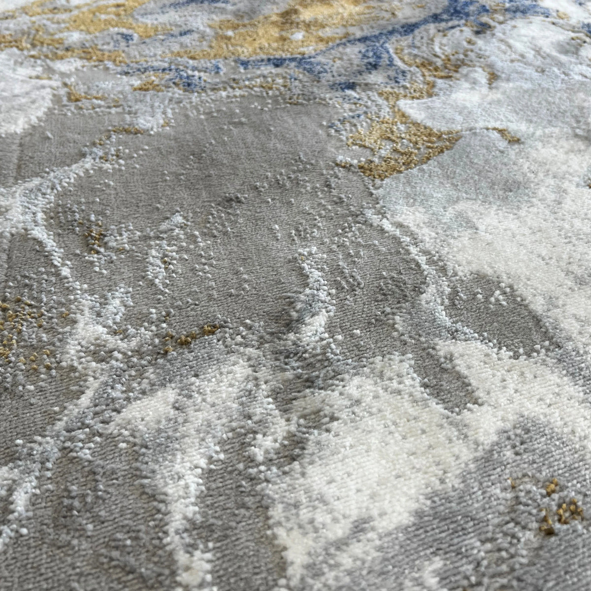 Blue Abstract 8x10 Area Rug Y4579