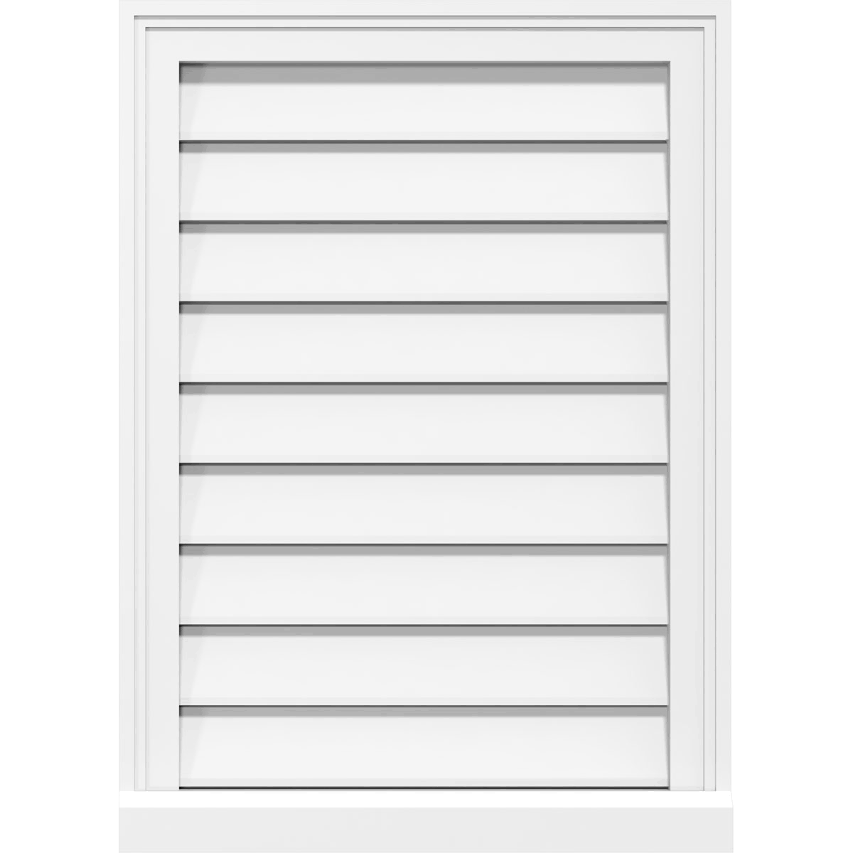 PVC Gable Vent with Brickmould T3527