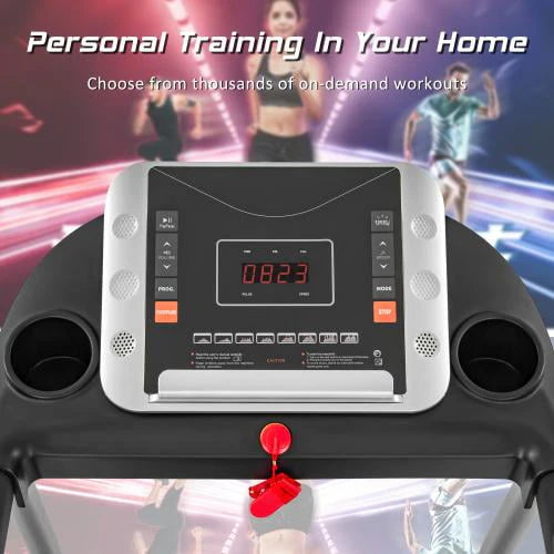Foldable Treadmill with 3 Tilt Options, 240lbs Weight Capacity R24330