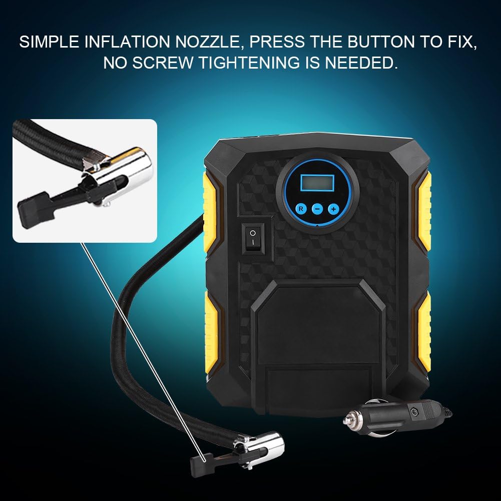 150PSI Portable Car Tire Inflator Pump with DC12V Adaptor, Pack of 2 K59674