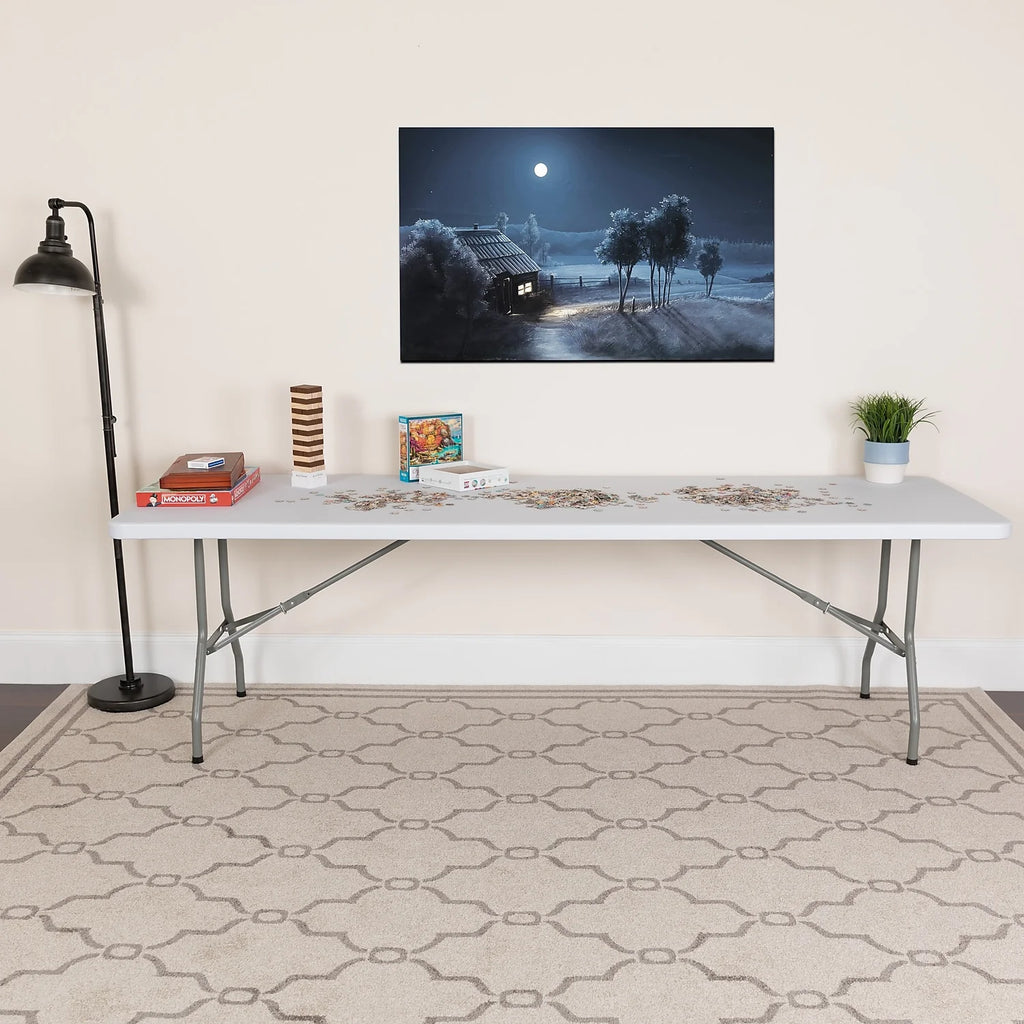 Granite White Plastic Folding Table E939