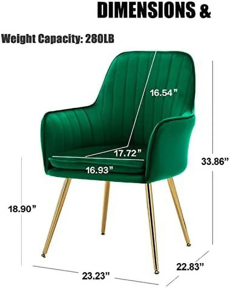 Velvet Accent Chair No Wheels F40290