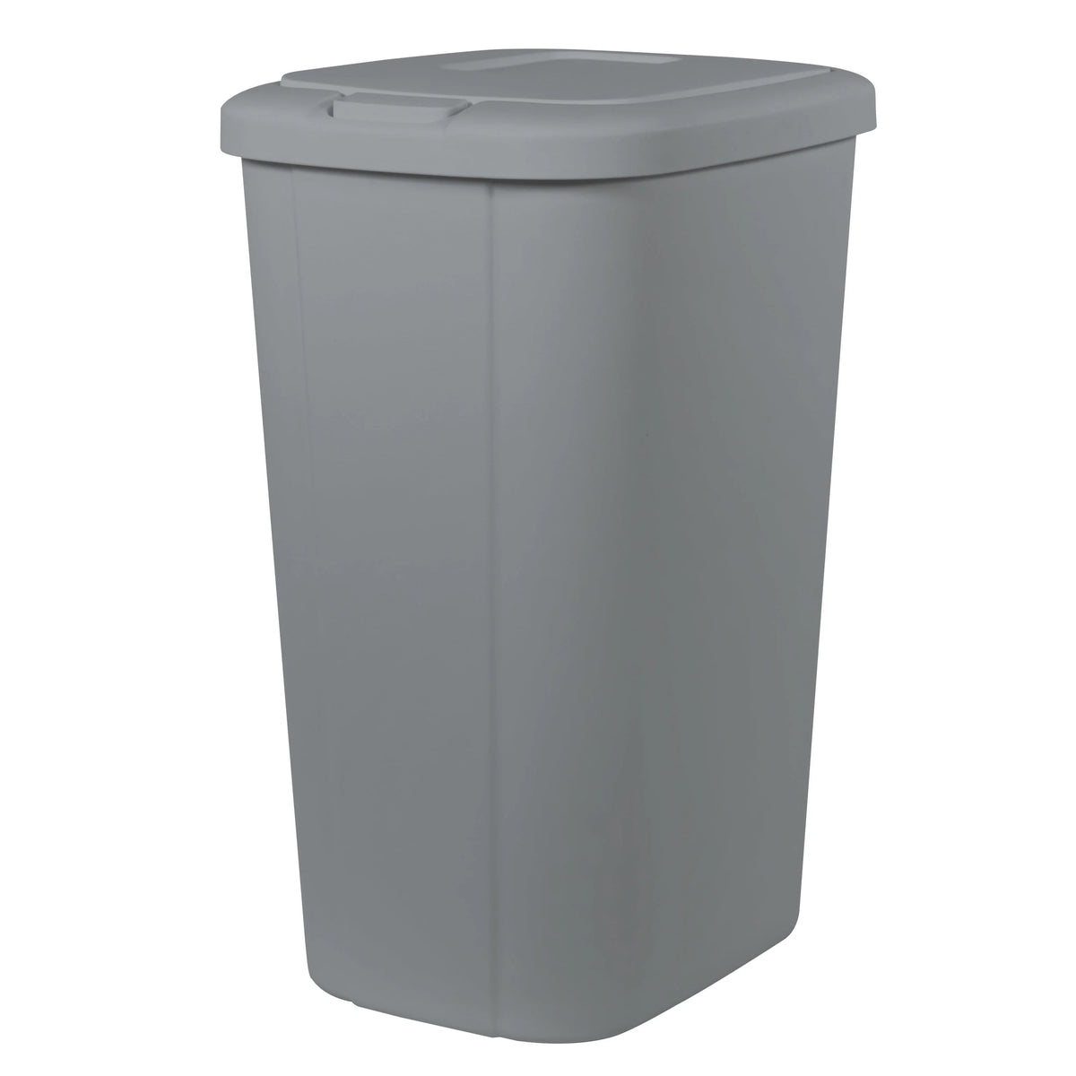13.3 Gallon Black Plastic Touch Top Trash Can U302661