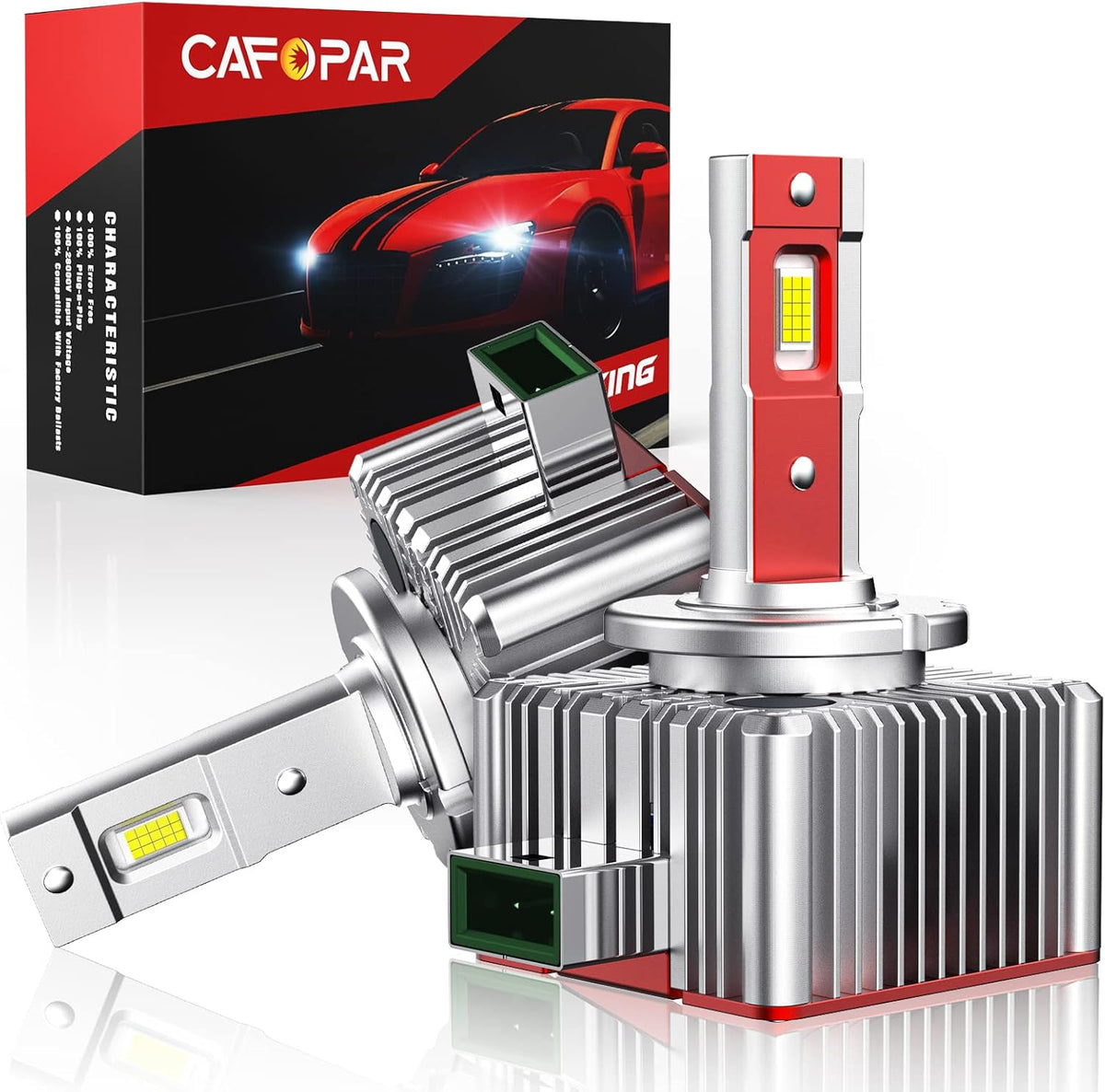 D3S LED Headlight Bulbs 100W 6000K Super White 12000LM Pack of 2 K5693