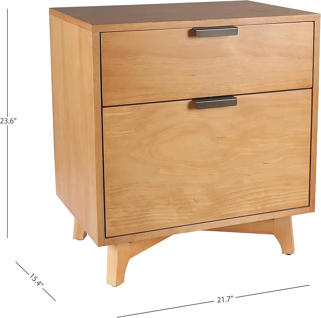 2-Drawer Pine Cabinet H8232