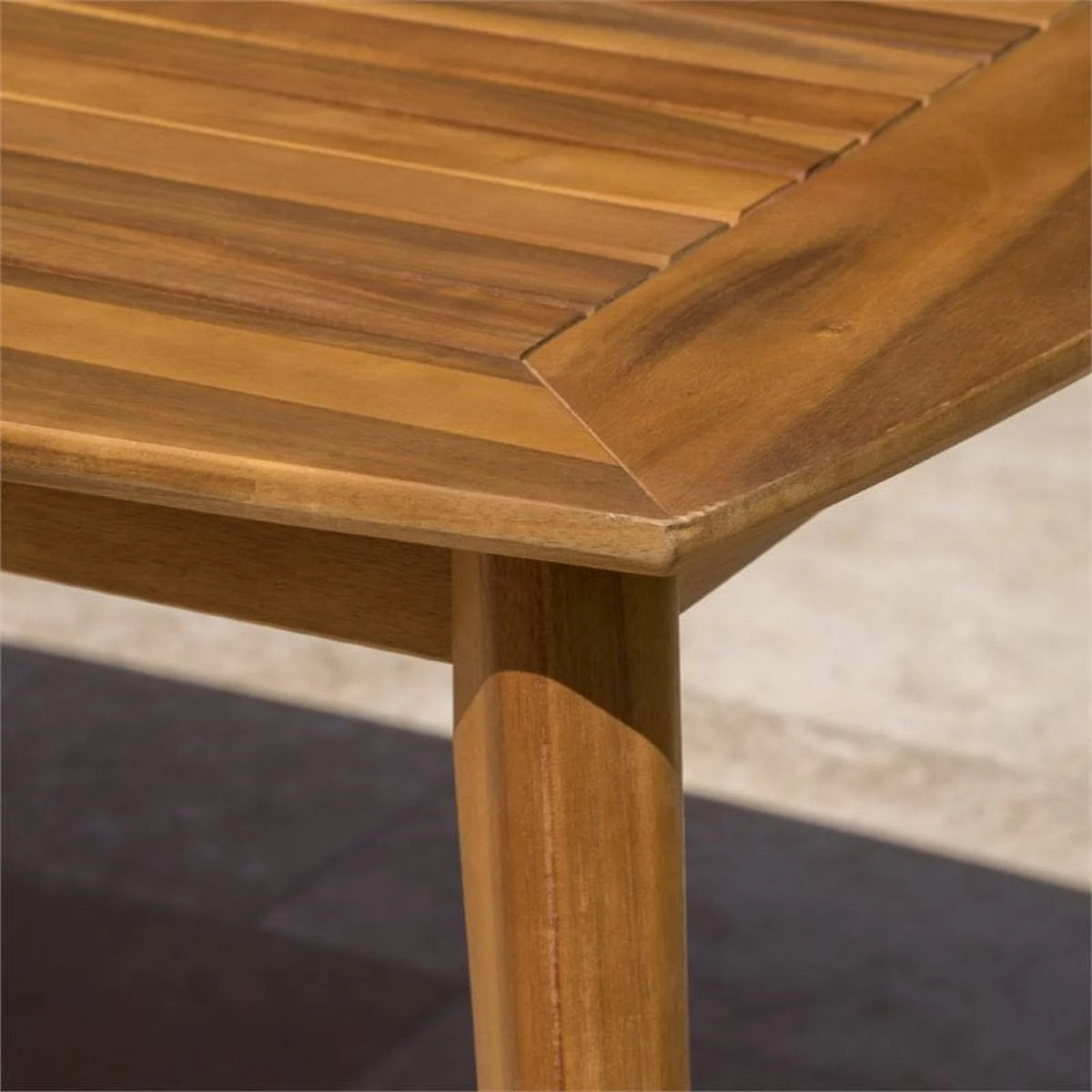 71" Wooden Patio Dining Table K261