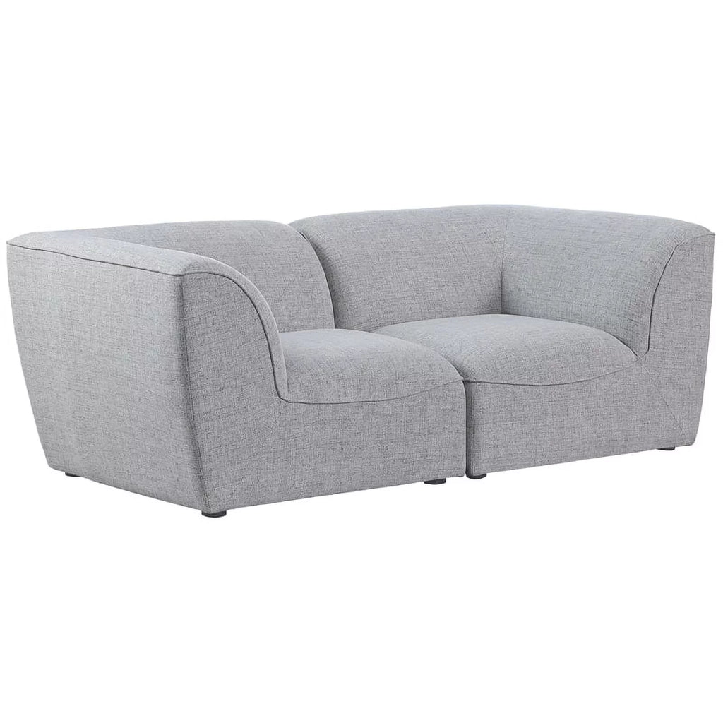 Grey Linen Textured Modular Sofa T33742
