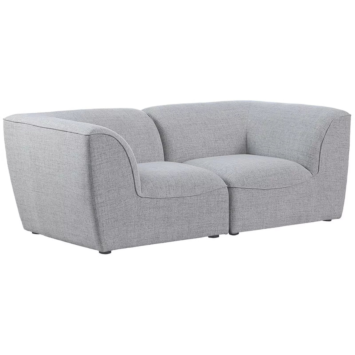 Grey Linen Textured Modular Sofa T33742