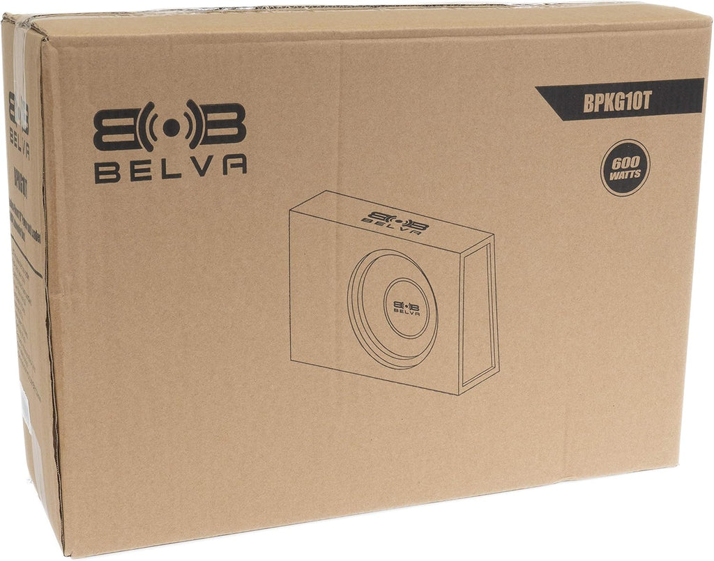 600 Watt Peak 10-inch Amplified Loaded Subwoofer Box O453583