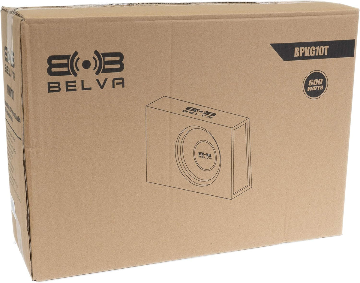 600 Watt Peak 10-inch Amplified Loaded Subwoofer Box O453583