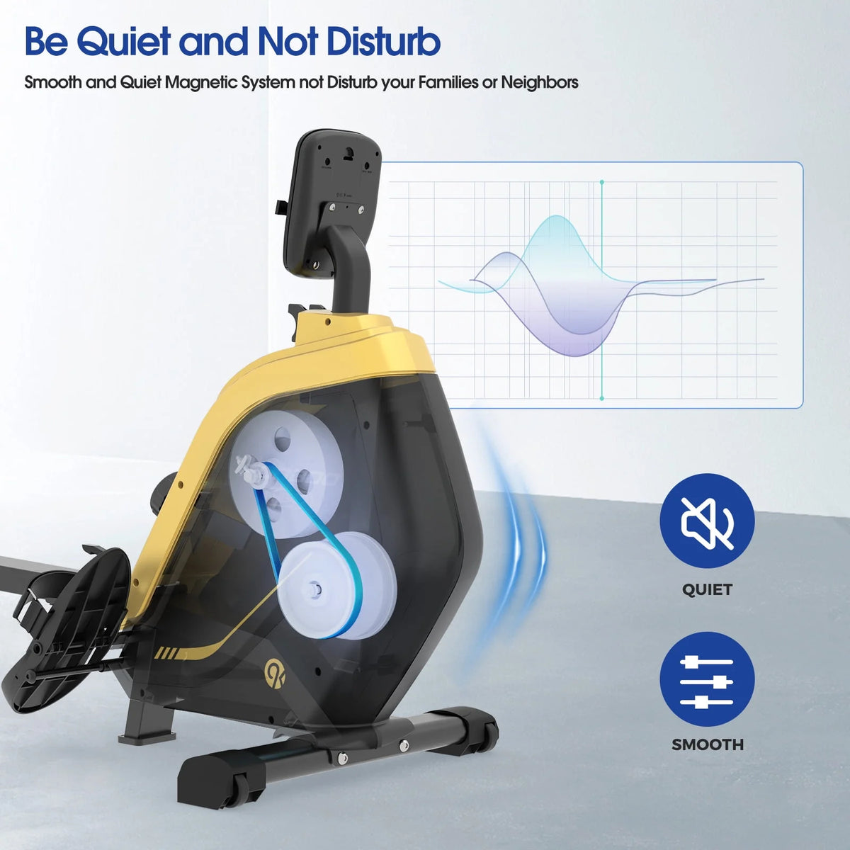 Foldable Magnetic Rowing Machine with 16 Level Resistance N407