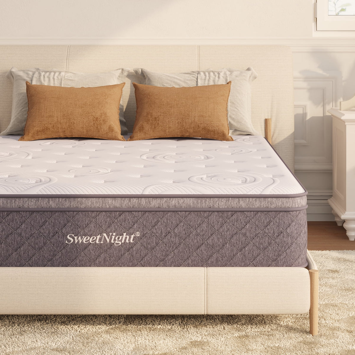 10 Memory Foam Pocketed Spring Hybrid Mattress Queen Size S2286