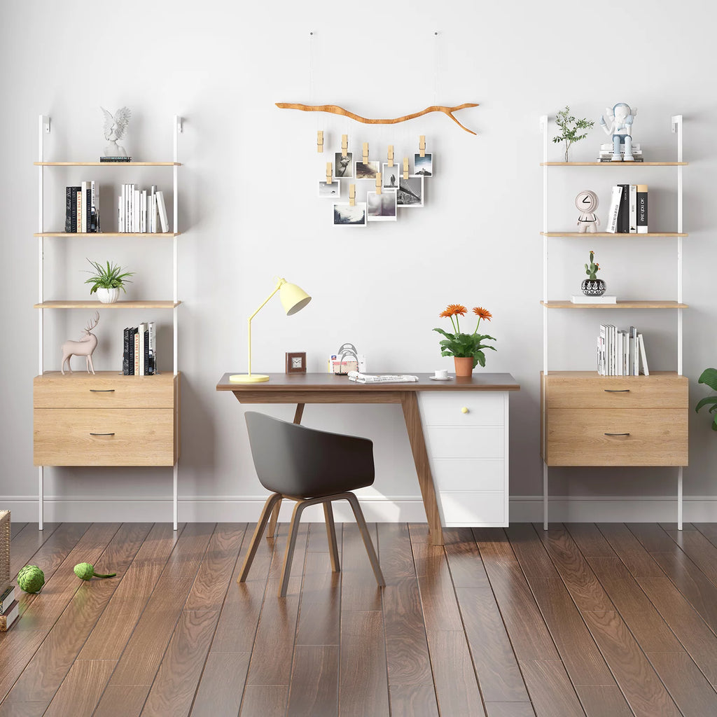 6-Tier Wall-Mounted Bookshelf N7288