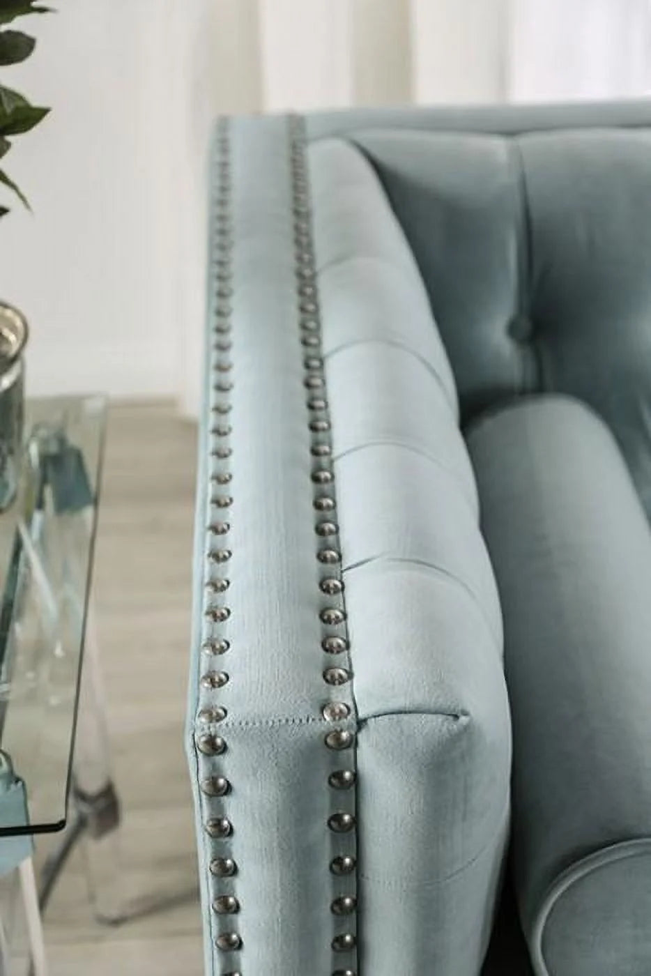Light Gray Chenille Sofa Y250