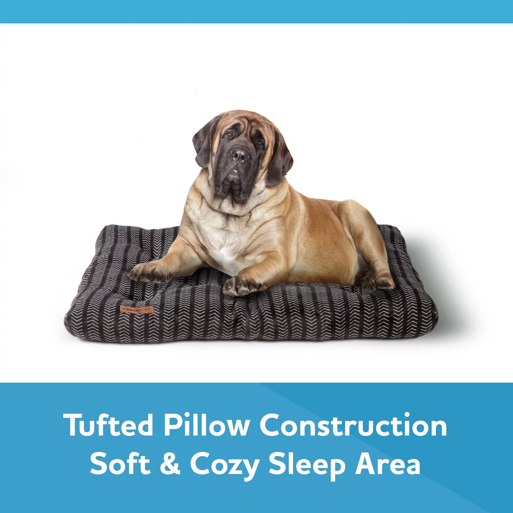 Black Extra Large Tufted Pet Bed Z41194