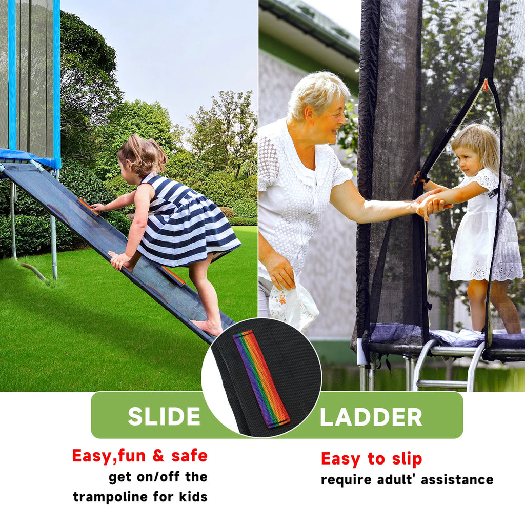 Trampoline Slide with Handles and Ladder Kit for Children Z915189