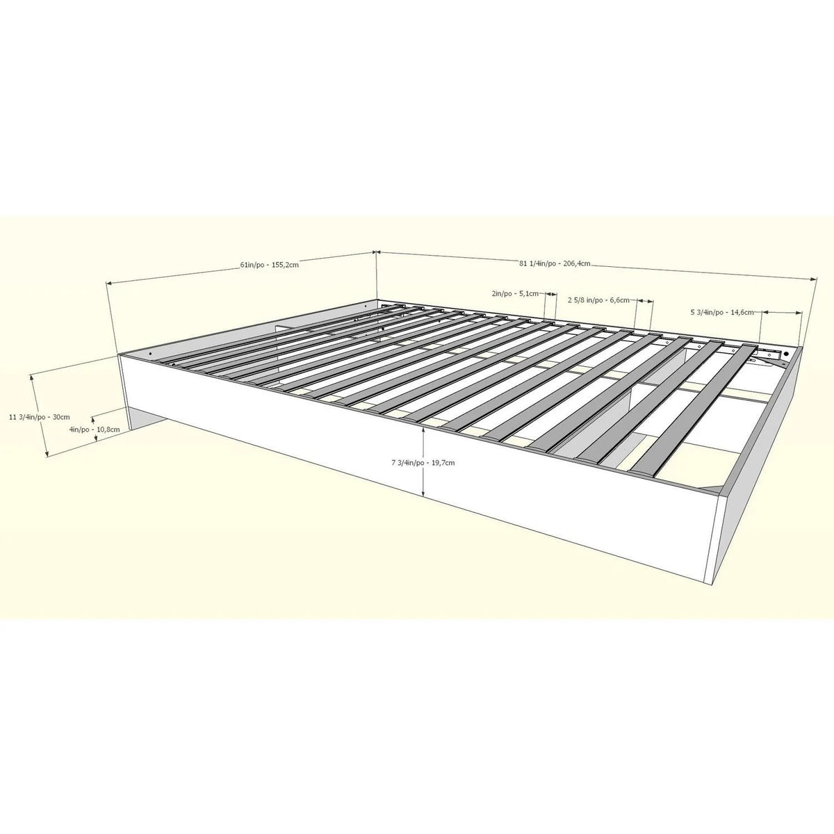Queen Size Bedroom Set Natural Maple White Z488