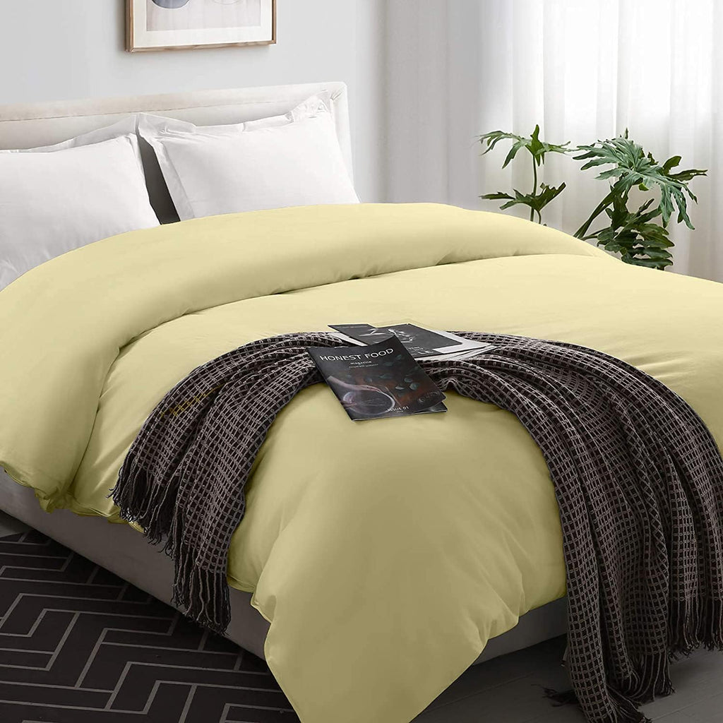 Silver Grey Striped King Duvet Cover with Zipper Closer G370