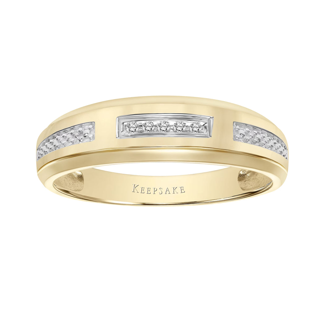 10k Yellow Gold Men's Wedding Band R696793