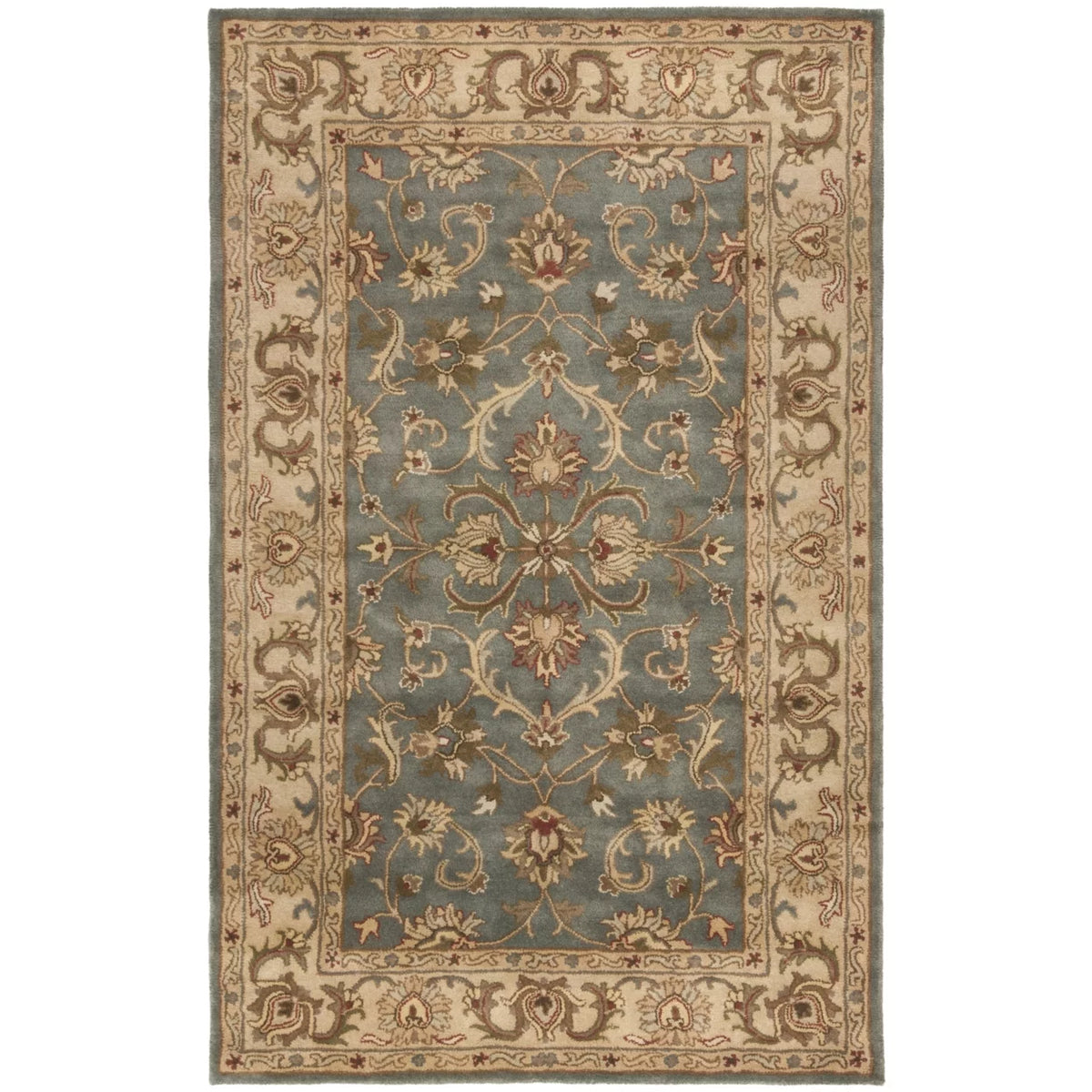 Blue Beige Traditional Wool Area Rug 9'6" x 13'6" P720