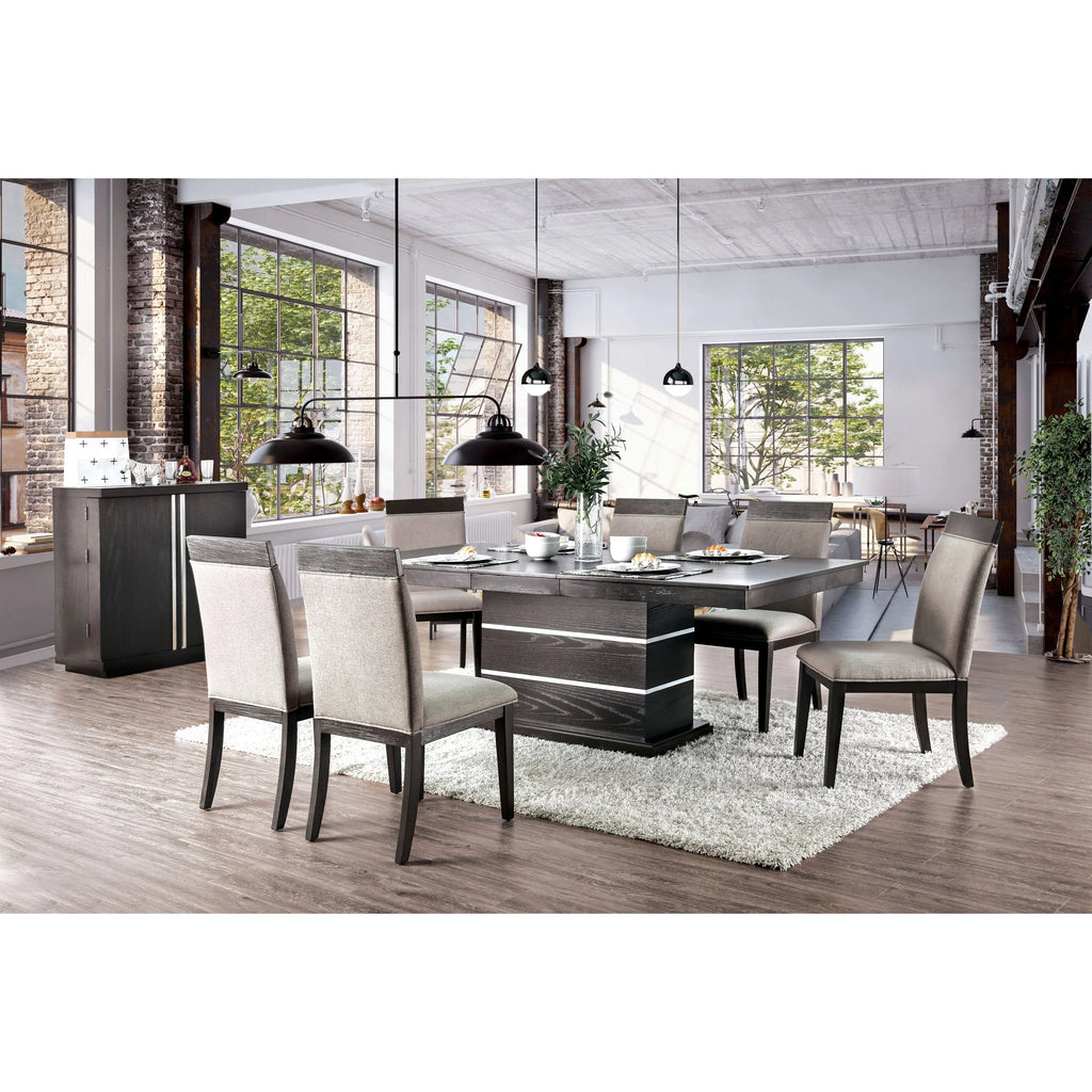 Espresso Wood Expandable Dining Table I655