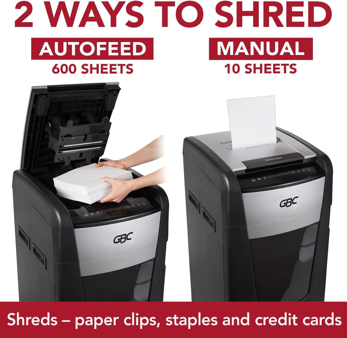 600 Sheet Capacity Micro-Cut Paper Shredder M67311