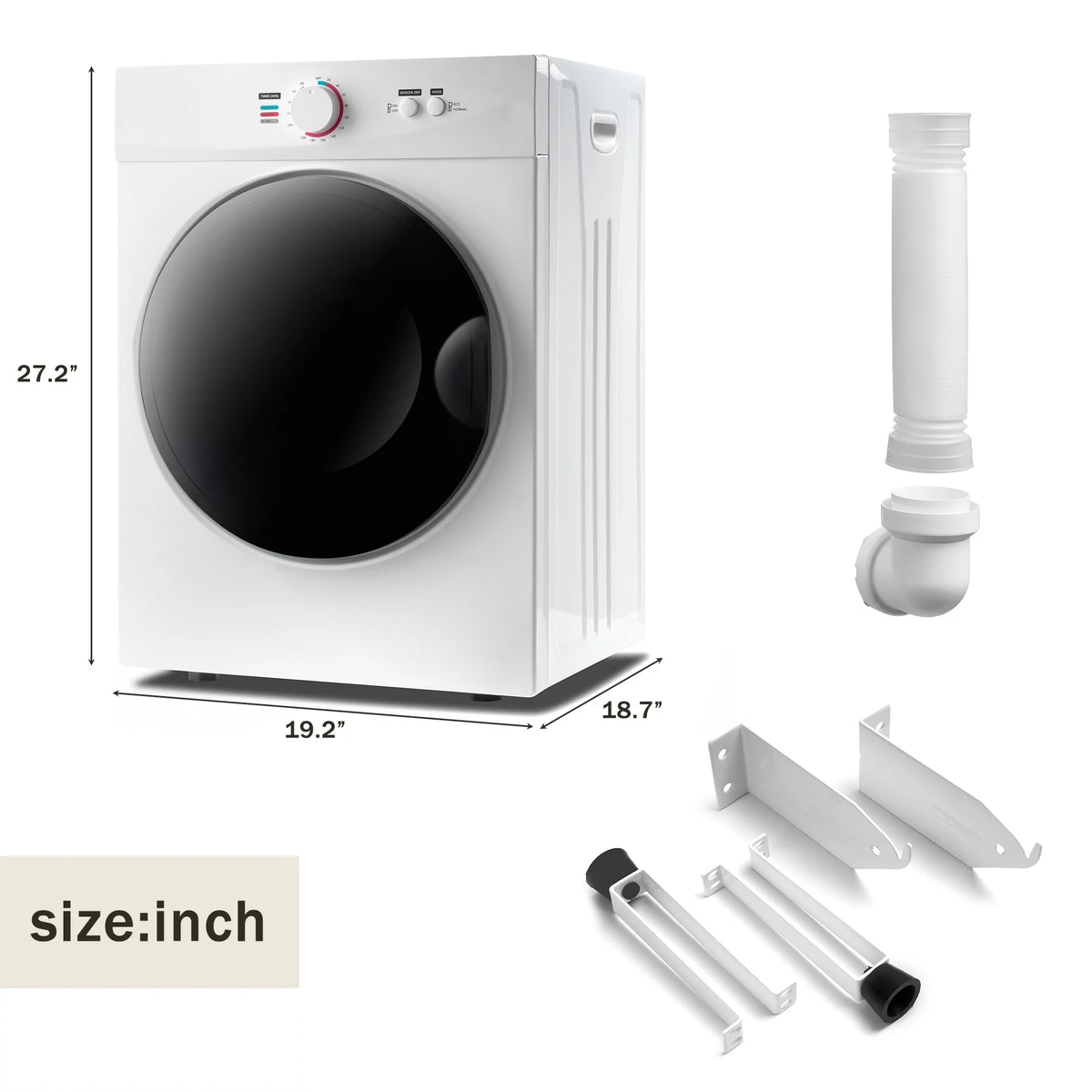 6.6lbs Portable Stainless Steel Laundry Dryer P167099