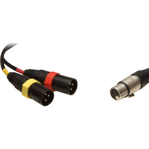 5-Pin Stereo XLR Female to Dual XLR Male Y-Cable J609866