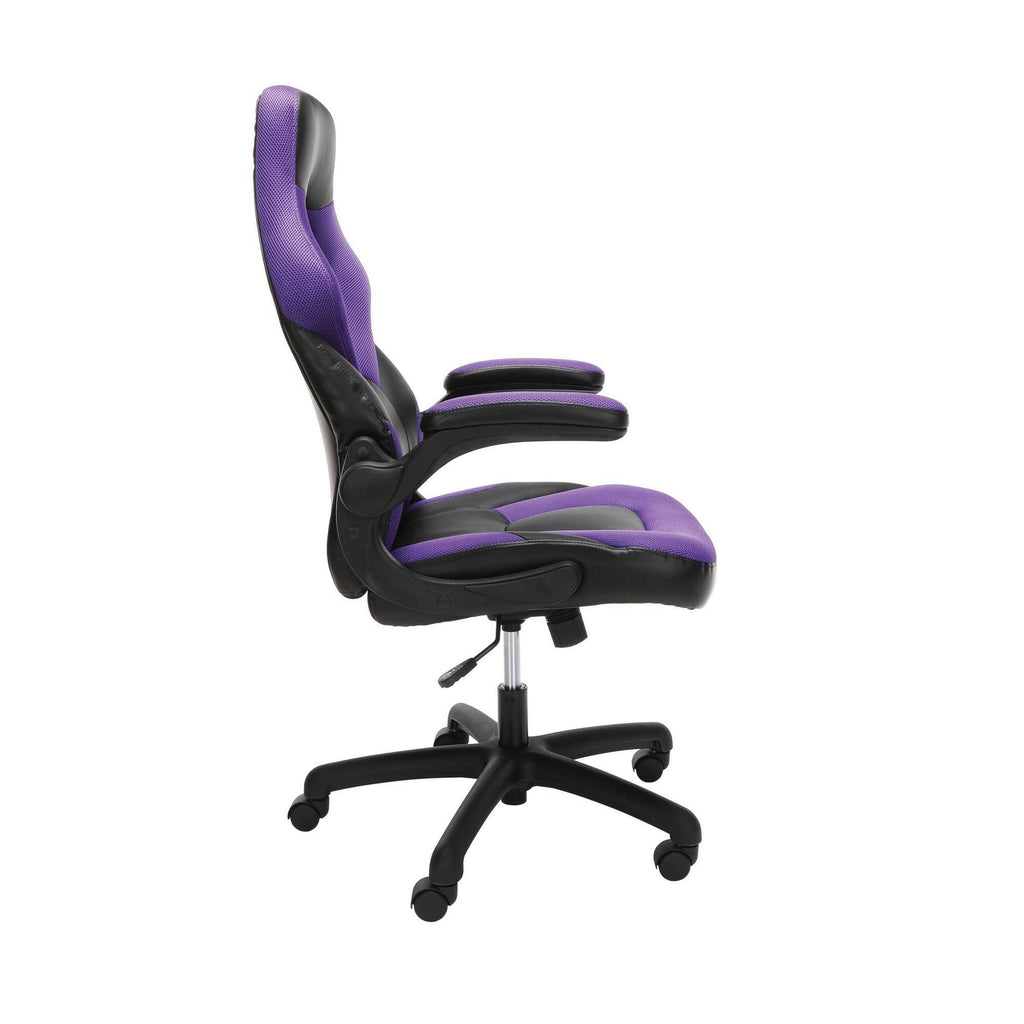 Bonded Leather Gaming Chair Purple N542