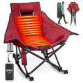 XL Oversized Heated Rocking Camping Chair with 3 Heat Levels J33600
