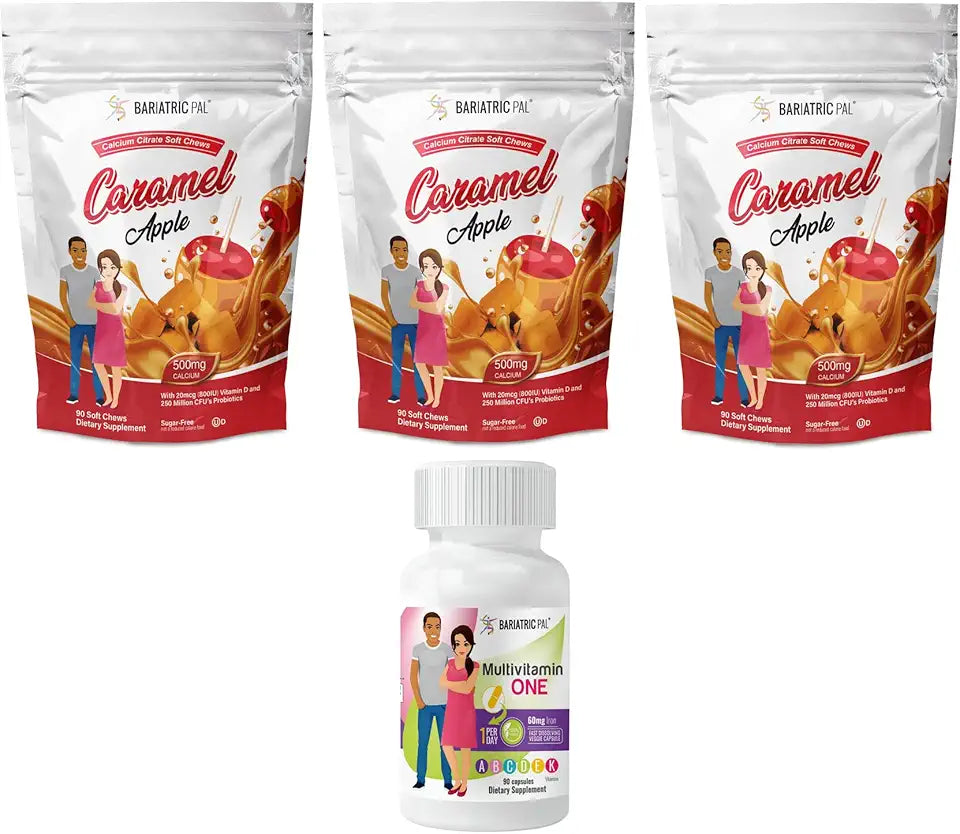 90-Day Bariatric Vitamin Bundle Multivitamin Capsule and Calcium Citrate Soft Chews R2389