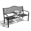 Outdoor Bench with Small Table V9654
