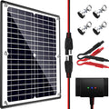 Solar Panel Kit 12V 20W Magnetic Charge Controller Waterproof Solar Battery Charger Maintainer Trickle Charger Alligator Clip M430