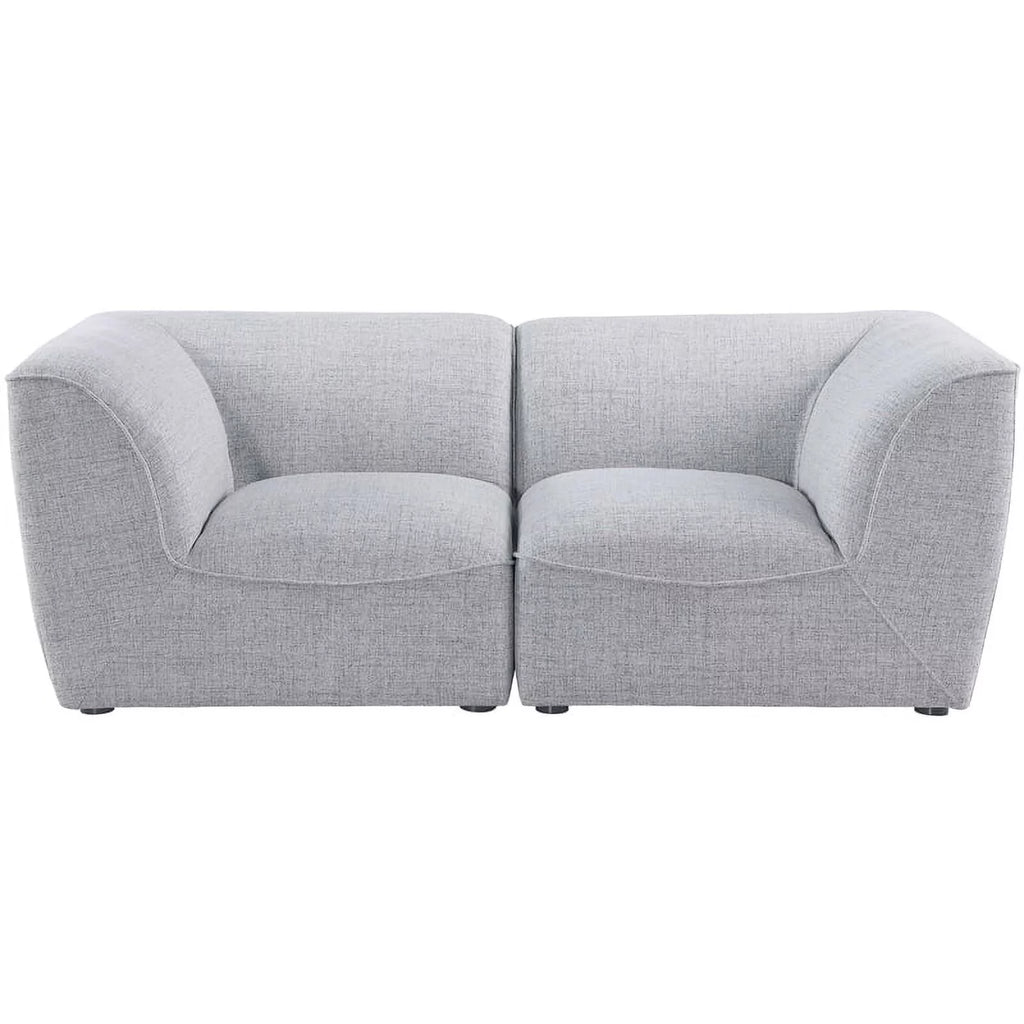 Grey Linen Textured Modular Sofa T33742
