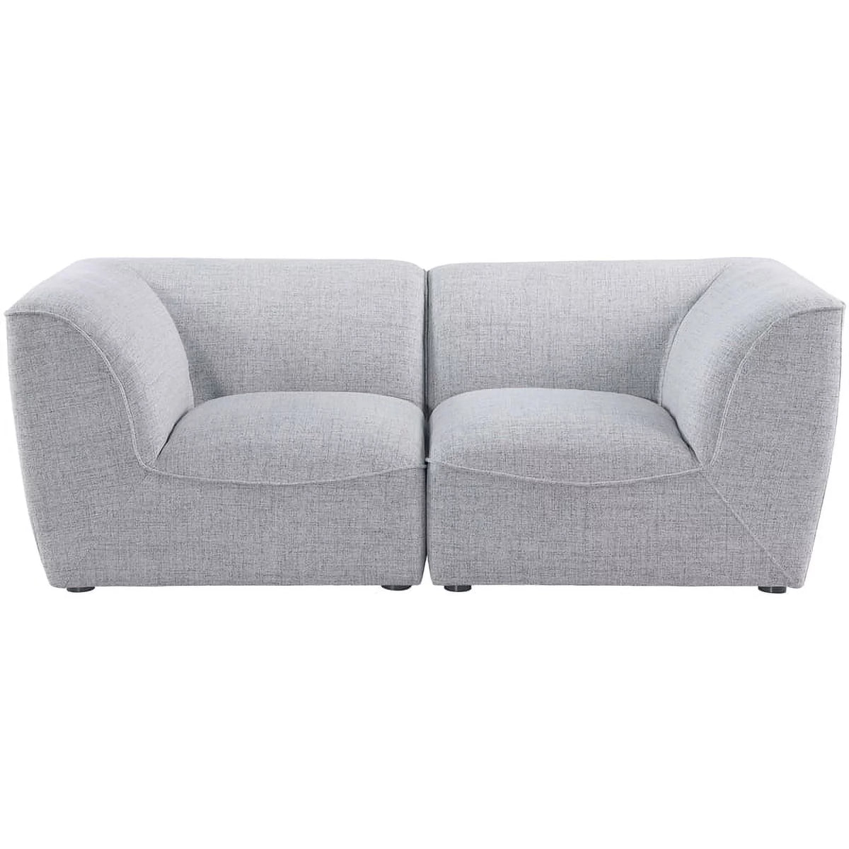 Grey Linen Textured Modular Sofa T33742