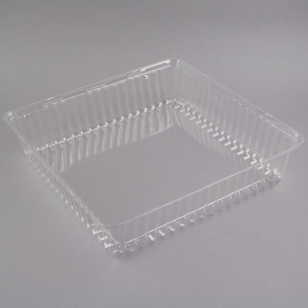 Clear Plastic Square Dome Lid - 40/Case B36519