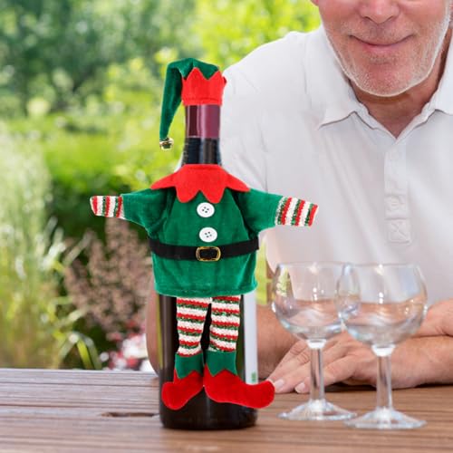 Christmas Wine Bottle Covers with Hats S1574